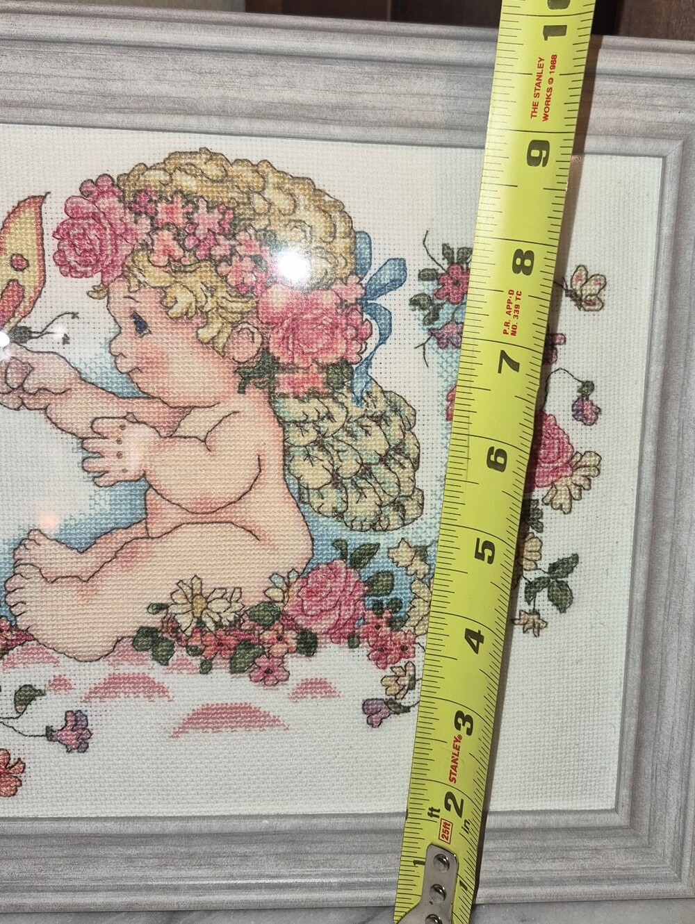 Framed Cross-Stitch piece of the "Dreamsicles Butterflies" design - Picture 6 of 6